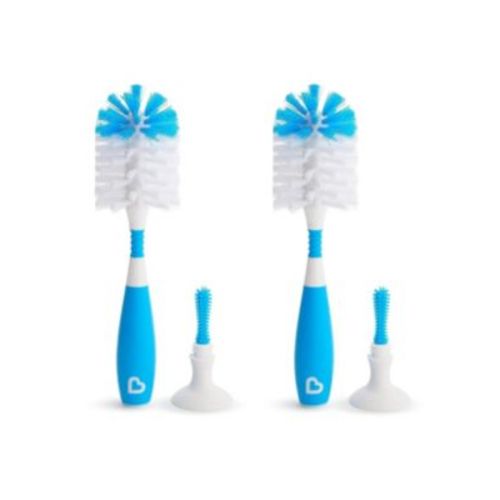 Bristle Bottle Brush, Grey, 2 Pack