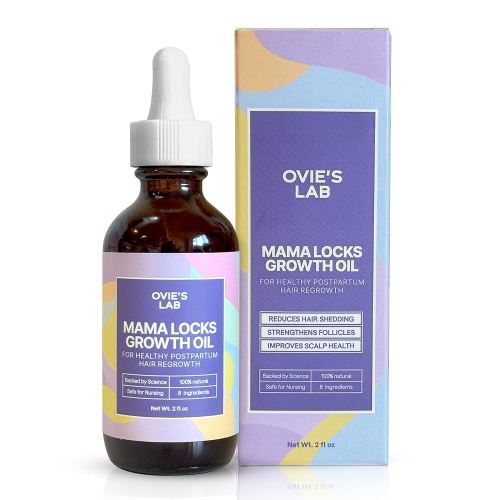 Postpartum Hair Loss Treatment for Moms - DHT Blocker Hair Growth Oil with Rosemary, Pumpkin Seed, & Black Seed Oil - Natural & Safe for Thinning Hair, Scalp Nourishing, Safe for Breastfeeding