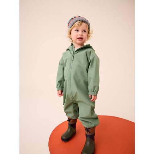 Khaki Green Waterproof Fleece Lined Puddlesuit (3mths-7yrs)