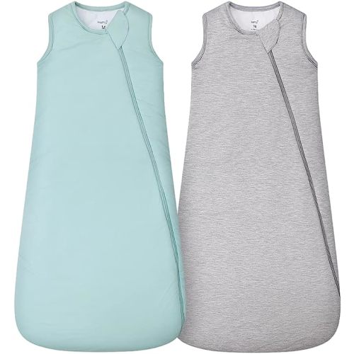 HAPIU Unisex Rayon Made from Bamboo Baby Sleep Sack TOG 1.0, 2-Way Premium Zipper, Wearable Blanket Baby