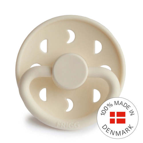 FRIGG Round Pacifier - Moon Phase Silicone Size 1 - Cream