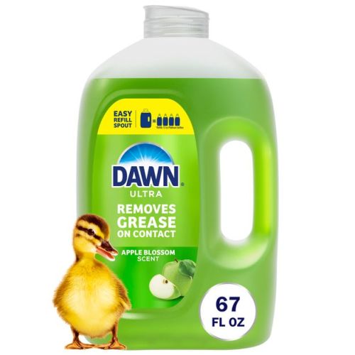 Dawn Apple Blossom Ultra Dish Soap Refills - 67 fl oz: Plastic Bottle, Liquid Form, Removes Grease, Multi-Surface