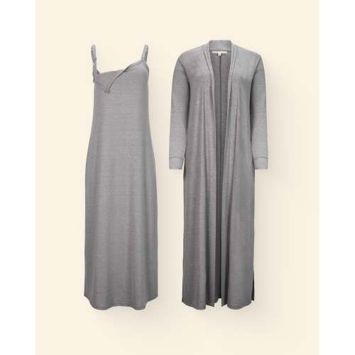 The Sunday Maxi Dress & Duster | Black - Kindred Bravely