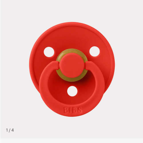 BIBS Latex Colour Pacifier - Candy Apple – Bibsworld store US