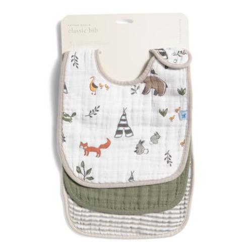 3pk Forest Friends Muslin Classic Bibs | Kids & Baby | TJ Maxx