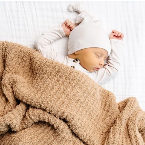 Chenille Blanket - Tan - Small