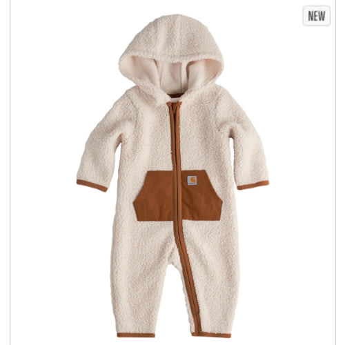 Boys' Long Sleeve Zip-Front Sherpa Coverall (Baby) | Fall Layering Clothing Essentials | Carhartt