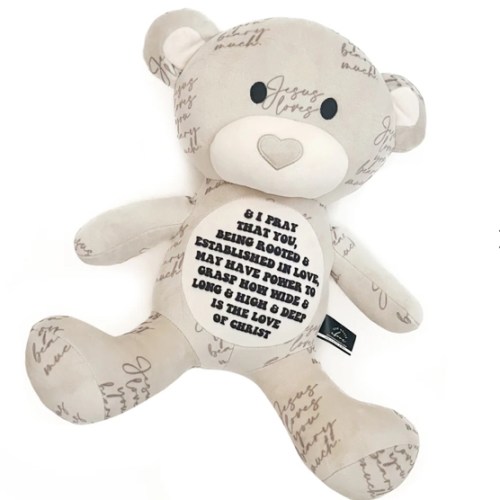 Jesus Loves You Beary Much Bear Stuffy – OUR HOUSE ABOVE