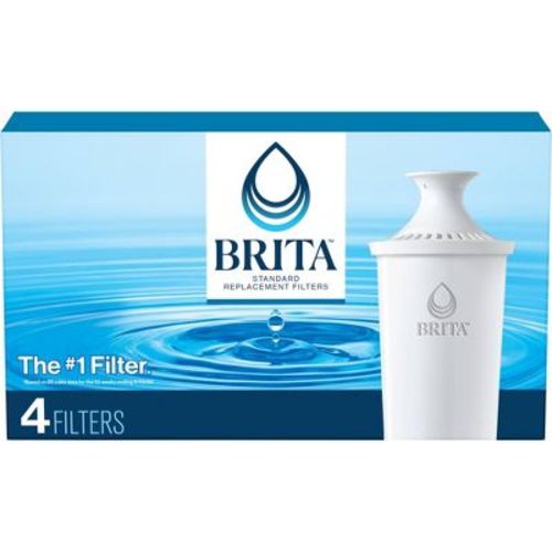 Brita Replacement Water Filters for Brita Water Pitchers and Dispensers - 4ct: Reduces Odors, 2-Month Filter Life