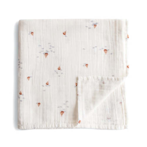 Organic Cotton Mushie Baby Muslin Swaddle Blanket