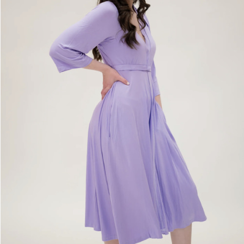 Lila Labor & Postpartum Gown in Emerald