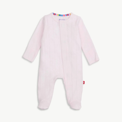 Magnetic Footie, Love Lines Pink, Size Preemie