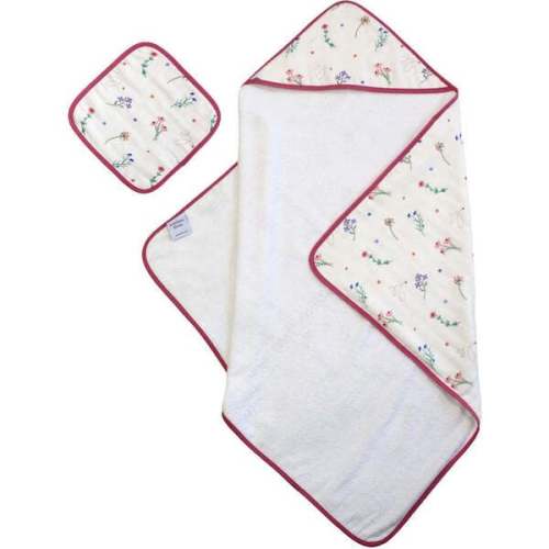 Wildflowers Hooded Towel Set - Bamboo Little | Maisonette