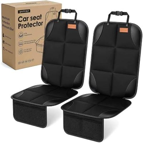 SMART ELF 2 Pack in Gift Box Car Seat Protector (Black)
