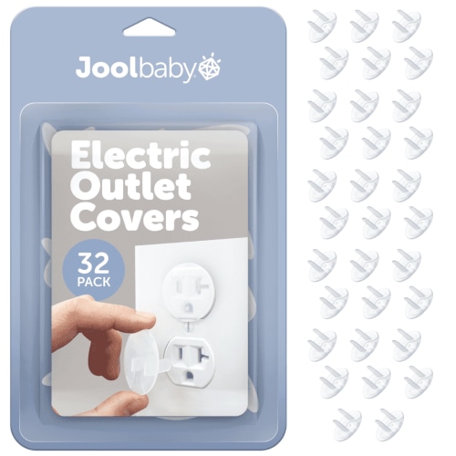 Jool Baby, Electrical Outlet Plug Covers, 32 Pack, Childproof Safety