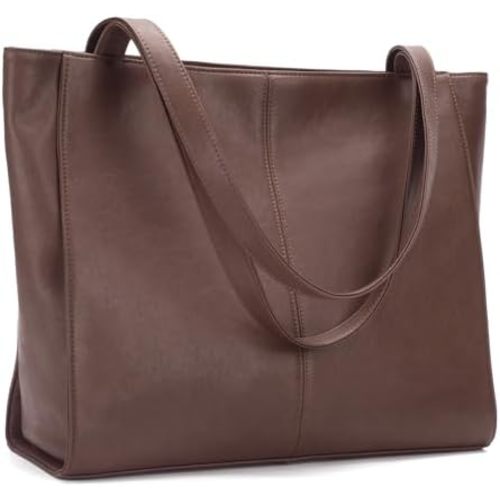 befen Genuine Leather Tote Bag for Women Work Travel Leather Purse Handbags