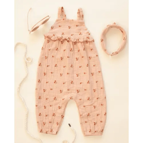 Kinsley Jumpsuit Cherry Embroidery