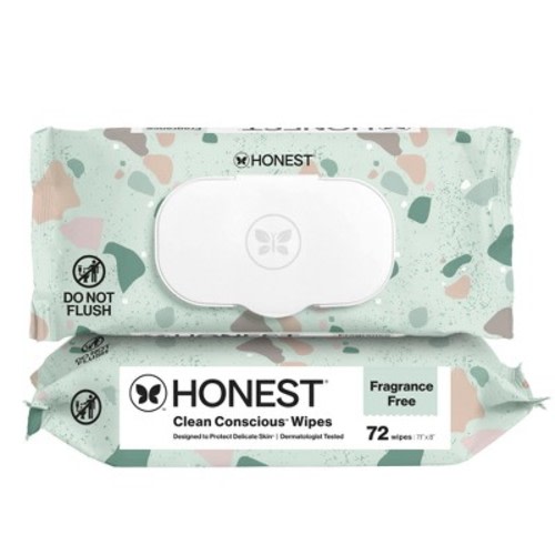 The Honest Company Clean Concious Sensitive Skin Baby Wipes - Geo Mood - 144ct