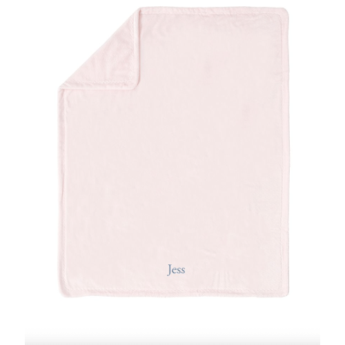 Light Pink Chamois Baby Blanket | Pottery Barn Kids
