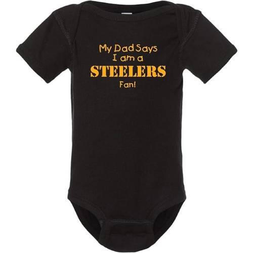 My Dad / Grandpa Says I am a Steelers Fan / Newest Fan / Watching with Daddy Baby Bodysuit