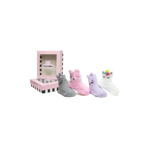 Cozy Critters Assorted 4-Pack Socks