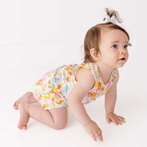 Color Me Wild Sleeveless Shorty Romper Luxe Edition | Cotton Bamboo Blend