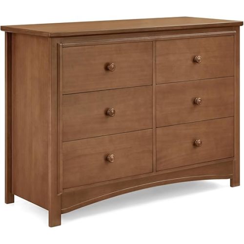 Delta Children Perry 6 Drawer Dresser - Greenguard Gold Certified, Chestnut
