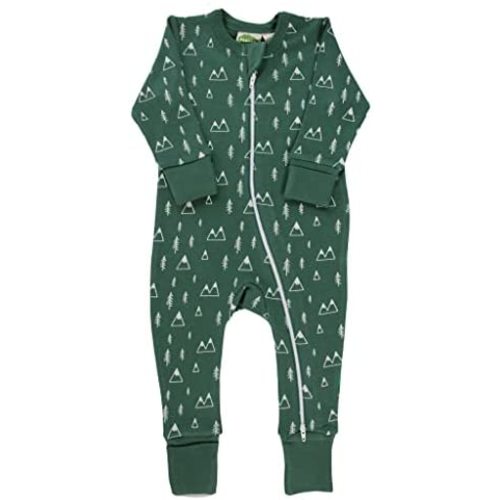 PARADE Organic Holiday Print '2-Way' Zip Romper