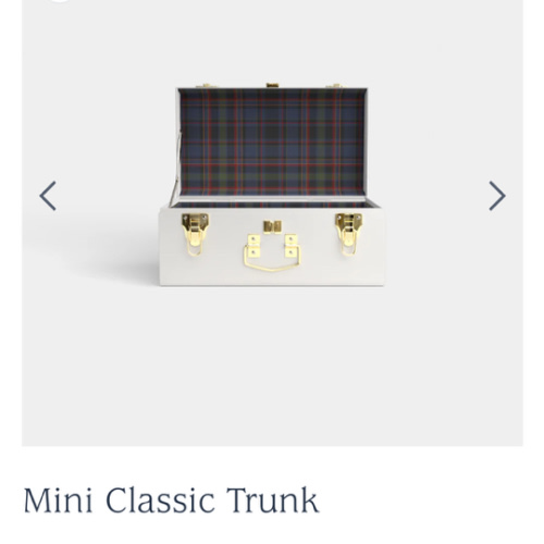 Mini Classic Trunk - White - PK Plaid