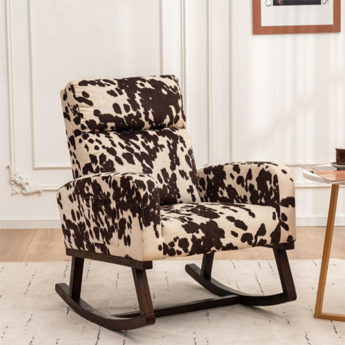 Upholstered Rocking Chair For Living Room | Wayfair