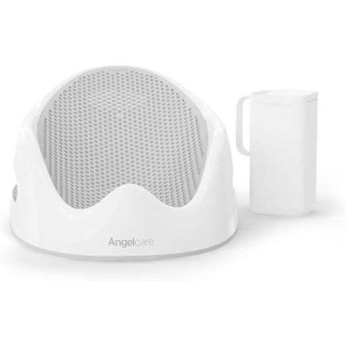 Angelcare Soft-Touch Baby Bath Support & Rinser Bundle, Gray