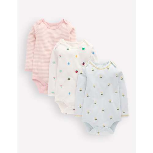 3-pack Cotton Bodies-Multi Daisy