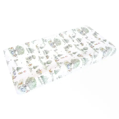 Premium Knit Diaper Changing Pad Cover - Hundred Acre Wood