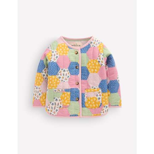 Quilted Jacket - Multi Patchwork Print | Boden USA