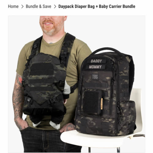 Daypack Diaper Bag & Baby Carrier Bundle - Durable, Versatile Gear – Tactical Baby Gear