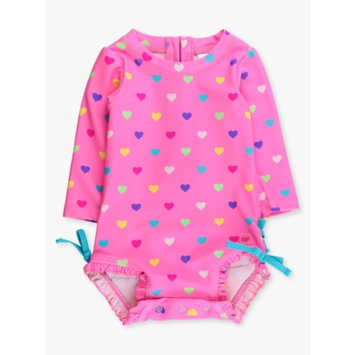 Neon Long Sleeve One Piece Rash Guard