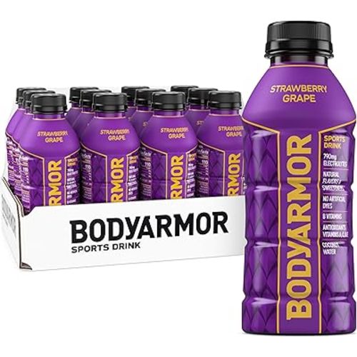 BODYARMOR Sports Drink, Strawberry Grape Electrolyte Drink, 16 Oz (12 Pk)