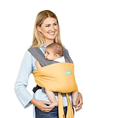 Amazon.com : Moby Easy-Wrap Carrier | Baby Carrier and Wrap in One for Mothers, Fathers, and Caregivers | Designed for Newborns, Infants, and Toddlers | Holder Can Carry Babies up to 33 lbs | Marigold : Baby