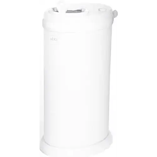 Ubbi Steel Diaper Pail, Odor Locking, No Special Bag Required, Award-Winning, Registry Must-Have, White