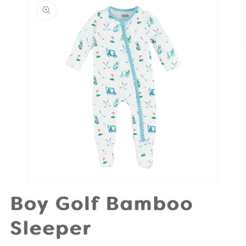 Mud Pie Infant Baby Boy Golf Cart Blue Bamboo Sleeper – Baby Blossom Company