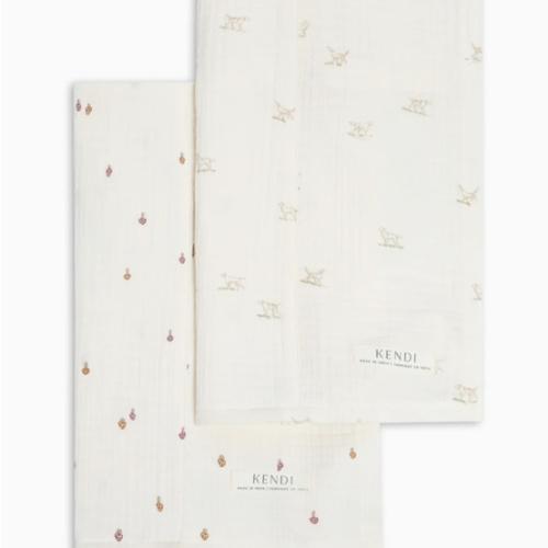 2-Pack Muslin Burp Cloths