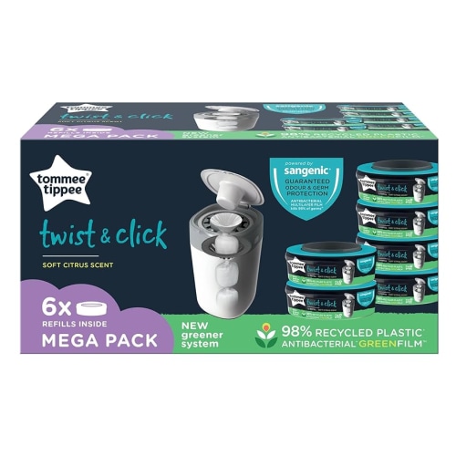 Tommee Tippee Twist & Click Cassette 6-pack Refill One