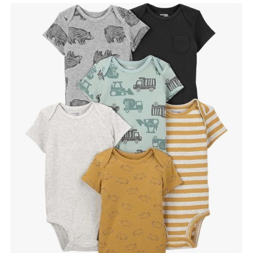 Simple Joys by Carter's Baby-Boys 6-Pack Short-Sleeve Bodysuit