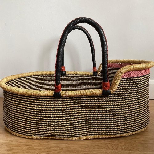 Handwoven ‘Lulu’ Bolga Baby Moses basket — Bonita