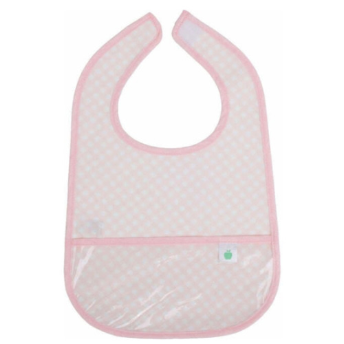 The Wipe It Bib, Pink Gingham - Apple of My Isla Bibs | Maisonette
