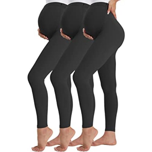 Buttergene Women's Maternity Leggings over the Belly Pregnancy Active Wear Workout Yoga Tights Pants