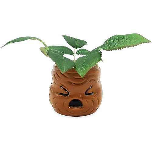 Silver Buffalo Harry Potter Mandrake Face Decorative Artificial Faux Greenery Plant in Ceramic