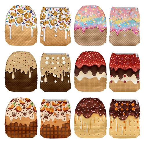 Mama Koala 1.0 Cloth Diapers for Babies, 6 Pack Pocket Shell Only (NO Inserts) - One Size Washable and Reusable Pocket Diapers for Newborns and Toddlers - 160066