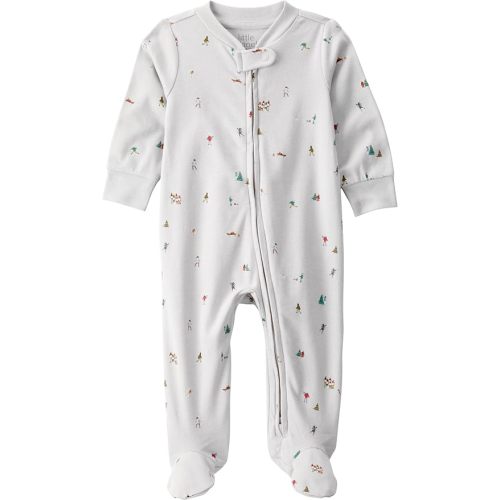 little planet by carter's Sleep and Play Made With Organic Cotton,  Frosted Trail | 3 Months