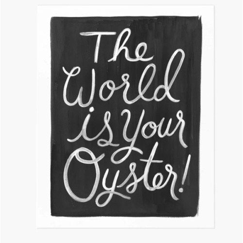 World Is Your Oyster Art Print – Rifle Paper Co